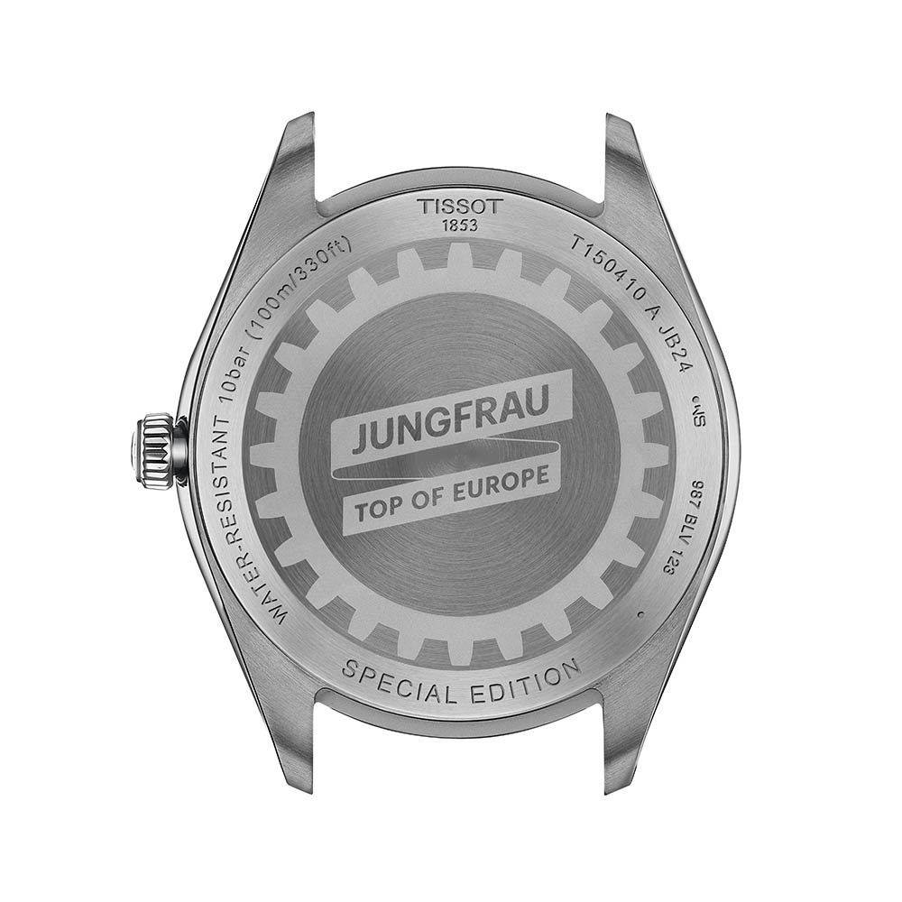 Tissot PR 100 Jungfraubahn 40mm T150.410.11.031.00 Quartz Ανοξείδωτο ατσάλι Μπρασελέ Ασημί χρώμα καντράν