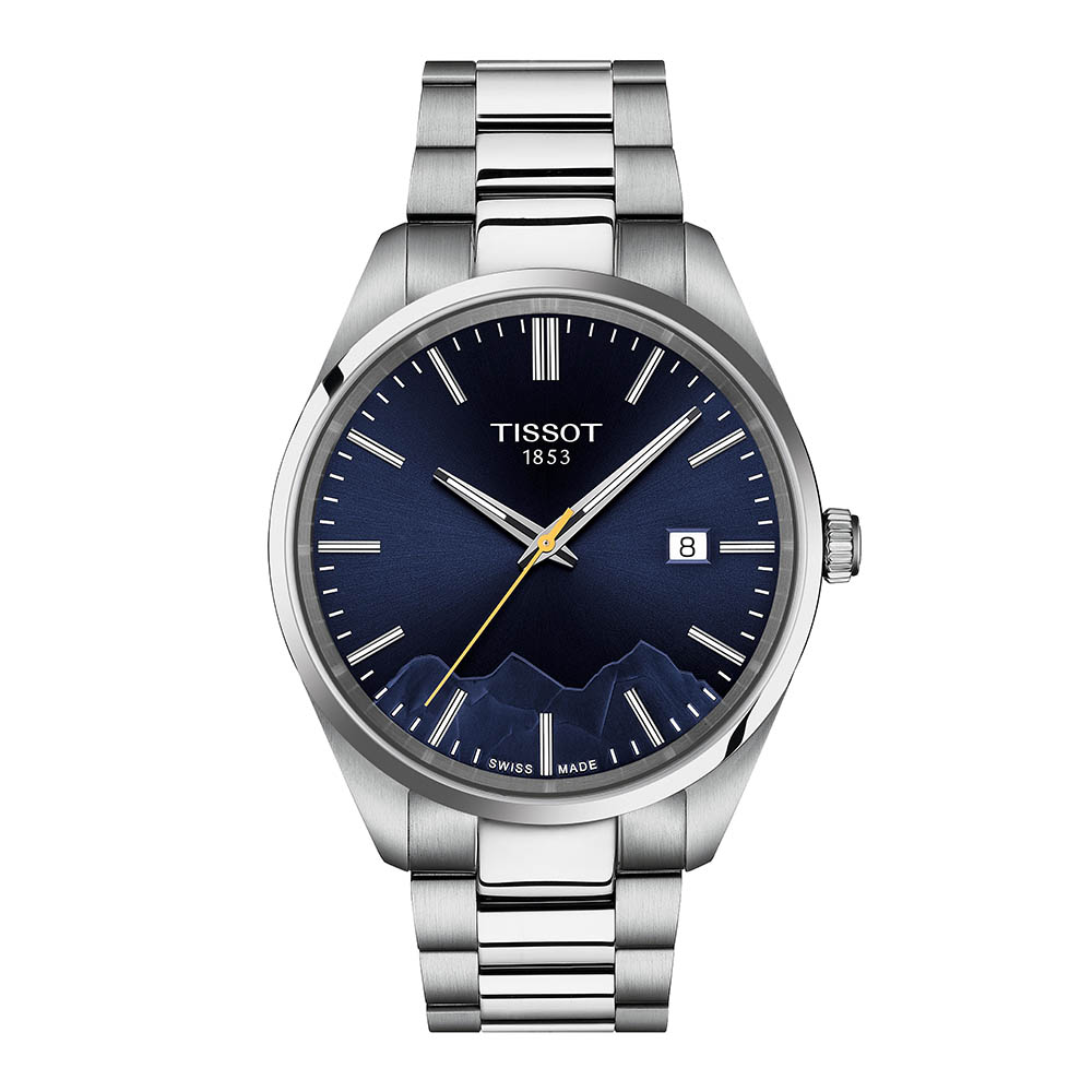 Tissot PR 100 Jungfraubahn 40mm T150.410.11.041.02 Quartz Ανοξείδωτο ατσάλι Μπρασελέ Μπλε χρώμα καντράν