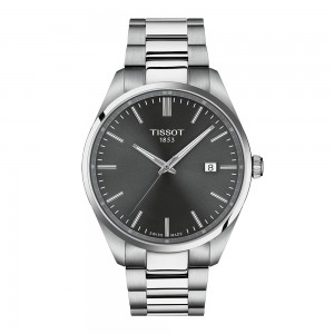Tissot PR 100 40mm T150.410.11.081.00 Quartz Ανοξείδωτο ατσάλι Μπρασελέ Γκρι χρώμα καντράν