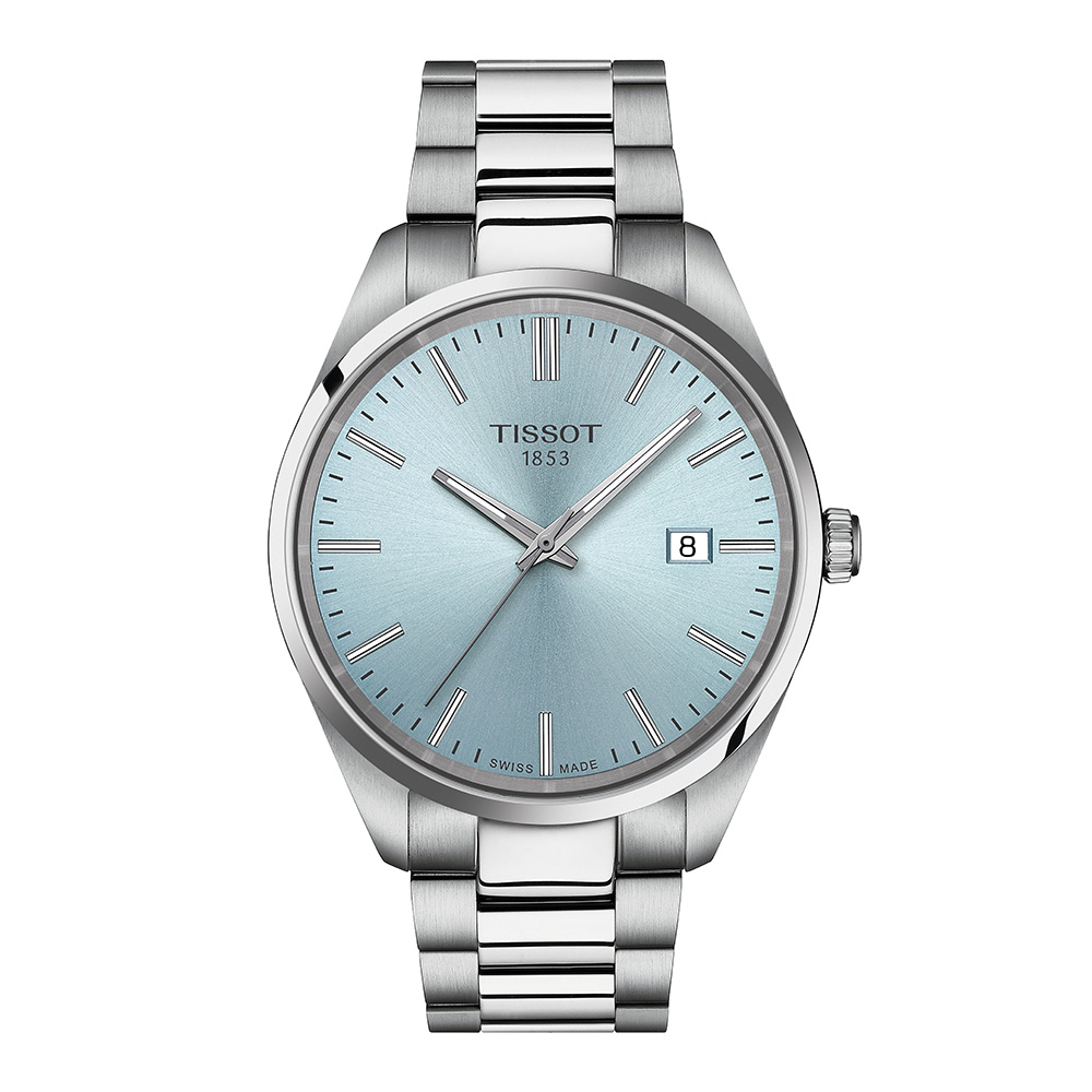 Tissot PR 100 T150.410.11.351.00 Quartz Ανοξείδωτο ατσάλι Μπρασελέ Γαλάζιο χρώμα καντράν