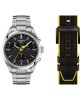 Tissot PR 100 Tour De France T150.417.11.051.00 Quartz Χρονογράφος Ανοξείδωτο ατσάλι Μπρασελέ Μαύρο χρώμα καντράν