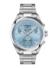 Tissot PR 100 Chronograph T150.417.11.351.00 Quartz Χρονογράφος Ανοξείδωτο ατσάλι Μπρασελέ Μπλε πάγου χρώμα καντράν