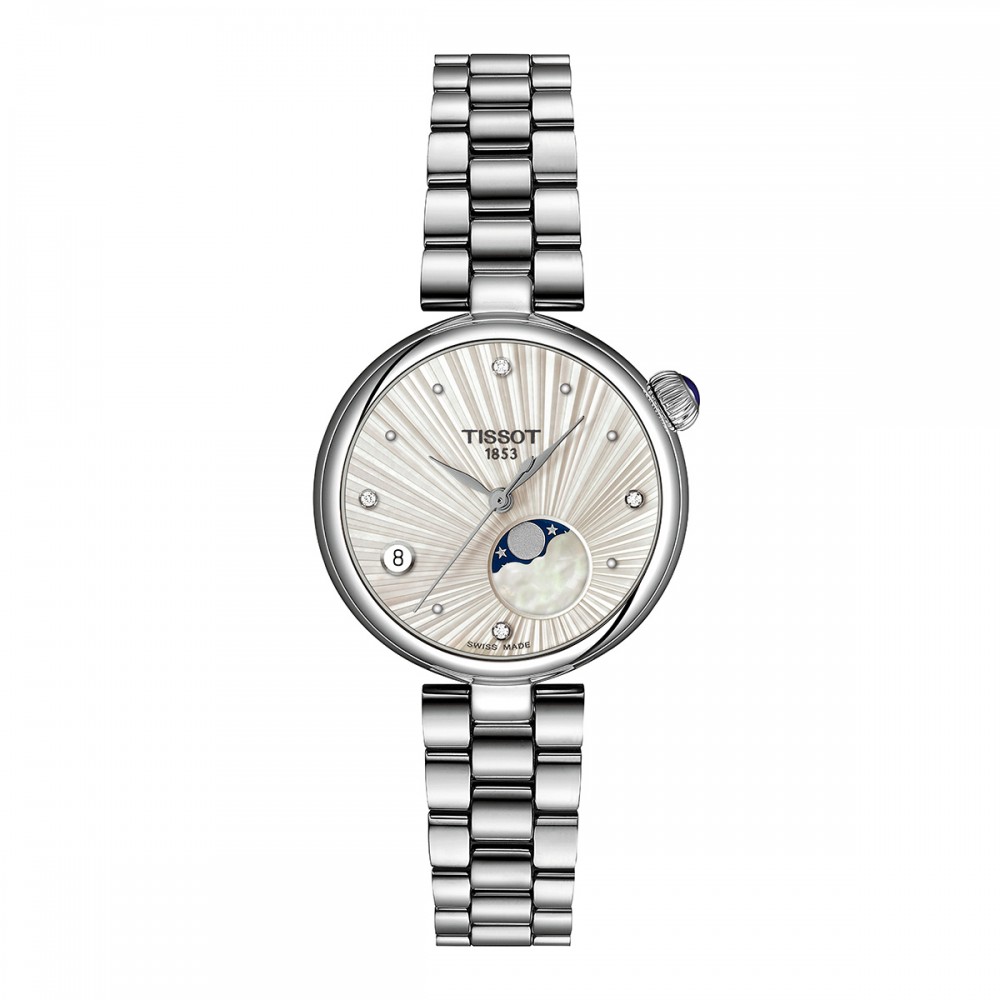 Tissot Desir 29.6.mm T152.223.11.036.00 Quartz Ανοξείδωτο ατσάλι Μπρασελέ Ασημί χρώμα καντράν Διαμάντια