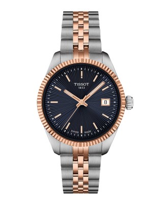 Tissot Ballade 34MM T156.210.22.041.00 Quartz Ανοξείδωτο ατσάλι Διμεταλλικό μπρασελέ Μπλε χρώμα καντράν