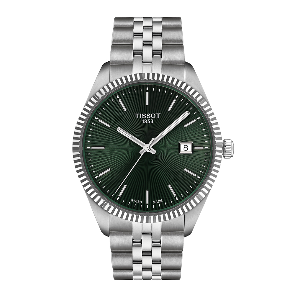 Tissot Ballade 40MM T156.410.11.091.00 Quartz Ανοξείδωτο ατσάλι Μπρασελέ Πράσινο χρώμα καντράν