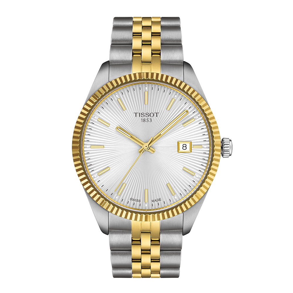 Tissot Ballade 40MM T156.410.22.031.00 Quartz Ανοξείδωτο ατσάλι Διμεταλλικό μπρασελέ Ασημί χρώμα καντράν