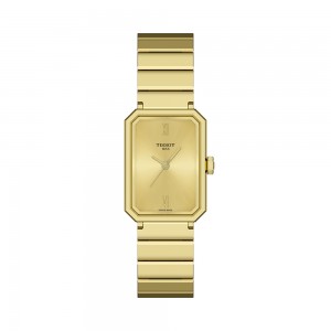 Tissot Srv 30MM T160.110.33.023.00 Quartz Επιχρυσωμένο Ανοξείδωτο ατσάλι Μπρασελέ Χρυσό χρώμα καντράν