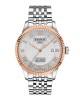 Tissot Le Locle Cosc 39MM 18k Gold bezel T932.408.41.033.00 Αυτόματο Ανοξείδωτο ατσάλι Μπρασελέ Ασημί χρώμα καντράν Λατινική αρίθμηση
