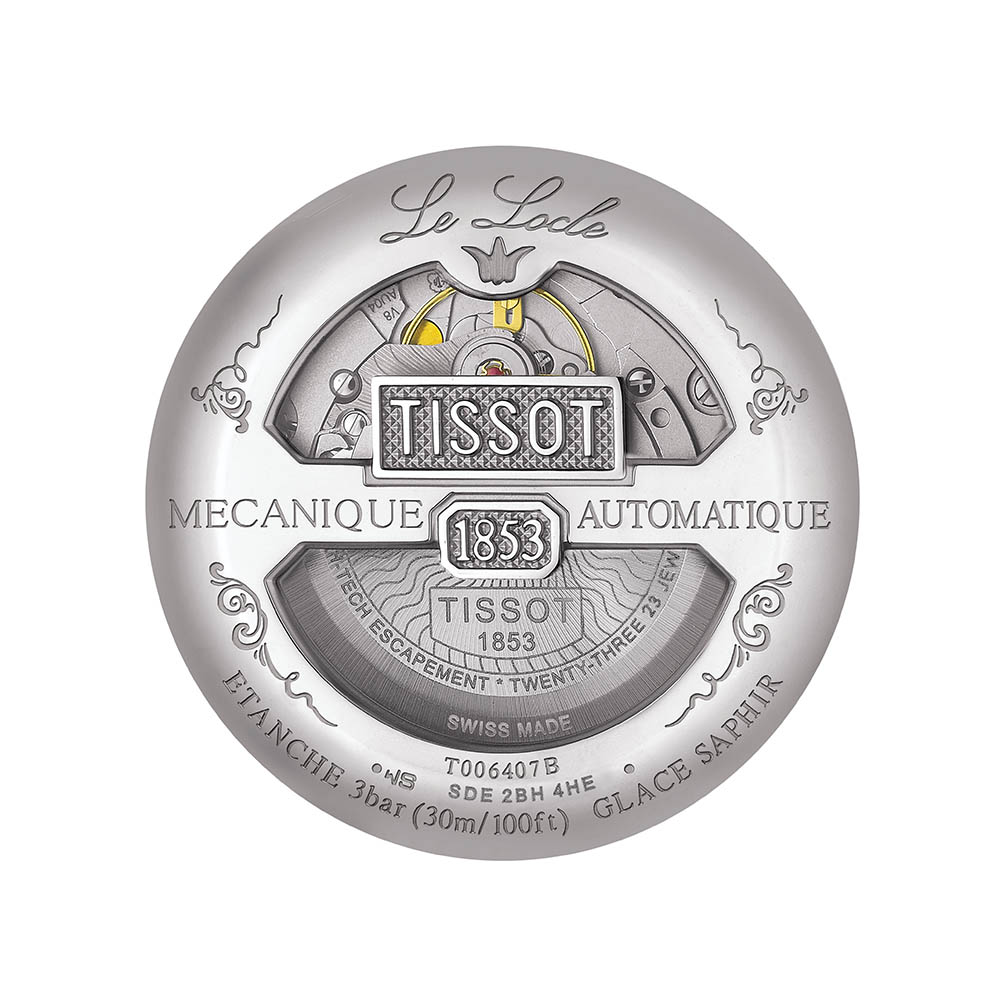 Tissot Le Locle Powermatic 80 T006.407.22.033.00 Αυτόματος Ανοξείδωτο ατσάλι Διμεταλλικό μπρασελέ Επιχρυσωμένη στεφάνη Ασημί χρώμα καντράν