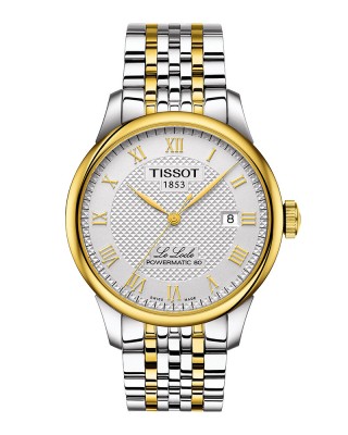 Tissot Le Locle Powermatic 80 T006.407.22.033.01 Αυτόματος Ανοξείδωτο ατσάλι Διμεταλλικό μπρασελέ Επιχρυσωμένη στεφάνη Ασημί χρώμα καντράν