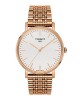 Tissot Everytime T109.410.33.031.00 Quartz Επιχρυσωμένο ανοξείδωτο ατσάλι Μπρασελέ millanese Λευκό χρώμα καντράν