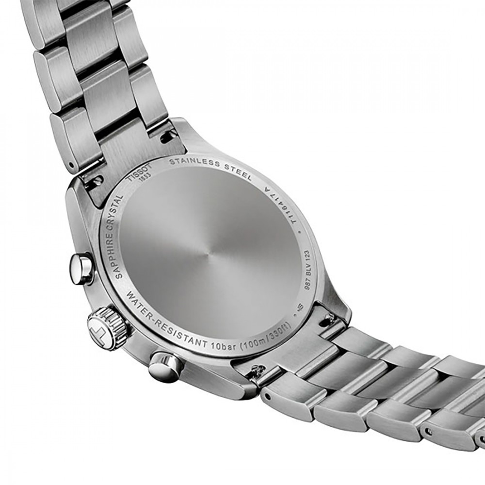 Tissot Chrono L T116.417.11.042.00 Ανοξείδωτο ατσάλι Μπρασελέ Μπλε χρώμα καντράν