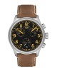 Tissot Chrono L T116.417.16.052.01 Ανοξείδωτο ατσάλι Καφέ δερμάτινο λουρί Μαύρο χρώμα καντράν