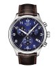 TISSOT Chrono XL Classic T116.617.16.047.00 Quartz Ανοξείδωτο ατσάλι Καφε δερμάτινο λουρί Μπλε χρώμα καντράν
