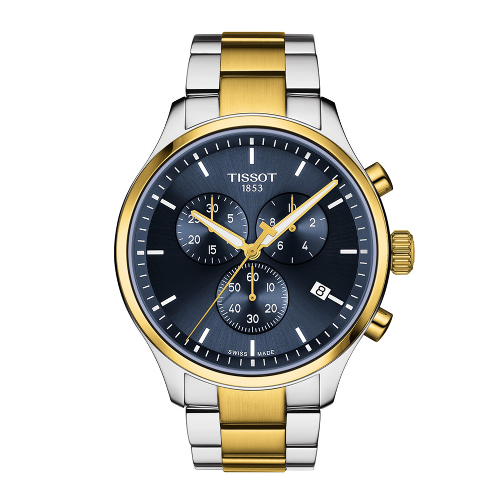 TISSOT Chrono XL Classic T116.617.22.041.00 Αυτόματο Ανοξείδωτο ατσάλι Μπρασελέ Μπλε χρώμα καντράν
