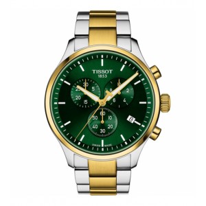 TISSOT Chrono XL Classic T116.617.22.091.00 Αυτόματο Ανοξείδωτο ατσάλι μπρασελέ πράσινο χρώμα καντράν 
