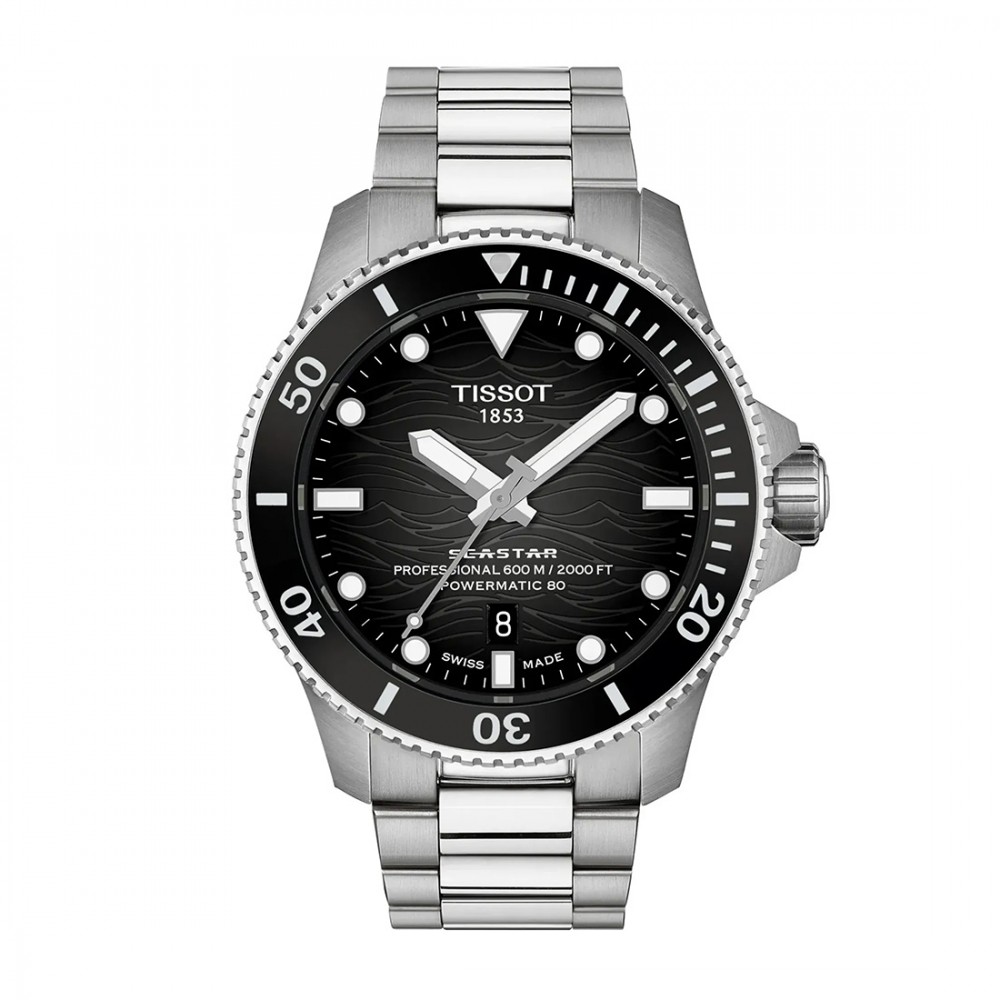 Tissot Seastar 2000 T120.907.11.051.00 Ανοξείδωτο ατσάλι Μπρασελέ Κεραμική στεφάνη Γκρι χρώμα καντράν Καταδυτικό