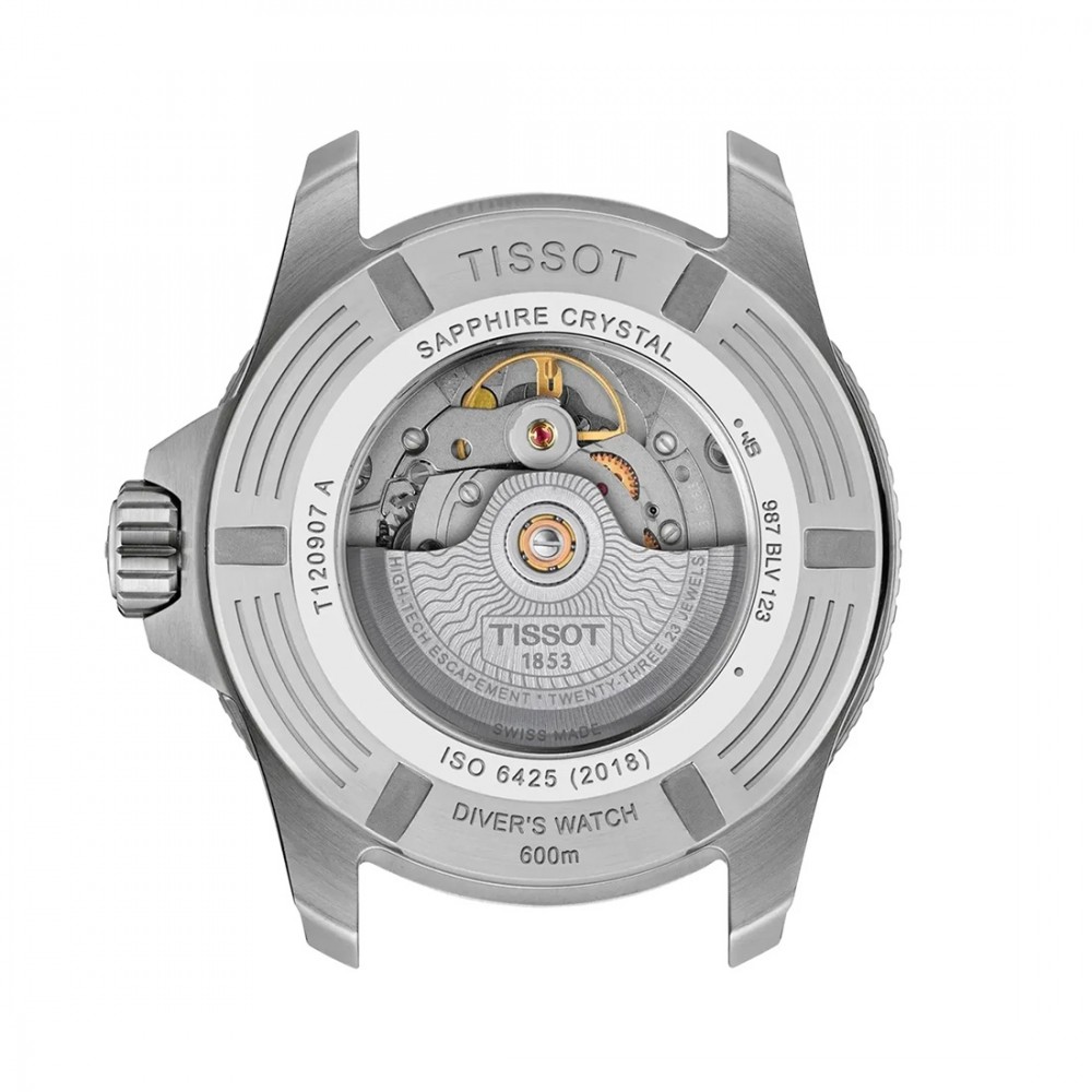 Tissot Seastar 2000 T120.907.11.051.00 Ανοξείδωτο ατσάλι Μπρασελέ Κεραμική στεφάνη Γκρι χρώμα καντράν Καταδυτικό