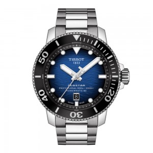 Tissot Seastar 2000 Profesional Powermatic 80 T120.607.11.041.01 Stainless steel Bracelet Ceramic bezel Blue color dial Diving