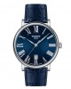 TISSOT Carson Premium T122.410.16.043.00 Ανοξείδωτο ατσάλι Δερμάτινο μπλε λουρί Λατινική αρίθμηση Μπλε χρώμα καντράν