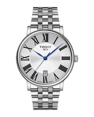 Tissot Carson Premium T122.410.11.033.00 Quartz Ανοξείδωτο ατσάλι Μπρασελέ Ασημί χρώμα καντράν Λατινική αρίθμηση 