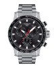 TISSOT Supersport Chronograph T125.617.11.051.00 Quartz Ανοξείδωτο ατσάλι Μπρασελέ Μαύρο χρώμα καντράν