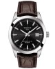 TISSOT T-Classic Gentleman Powermatic 80 T127.407.16.051.01 Quartz Ανοξείδωτο ατσάλι Καφέ δερμάτινο λουρί Μαυρο χρώμα καντράν