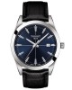 TISSOT T-Classic Gentleman T127.410.16.041.01 Quartz Ανοξείδωτο ατσάλι Μαύρο δερμάτινο λουρί Μπλε χρώμα καντράν