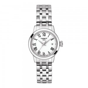 TISSOT Classic Dream Lady T129.210.11.013.00 Ανοξείδωτο ατσάλι Λατινική αρίθμηση Quartz Λευκό Καντράν