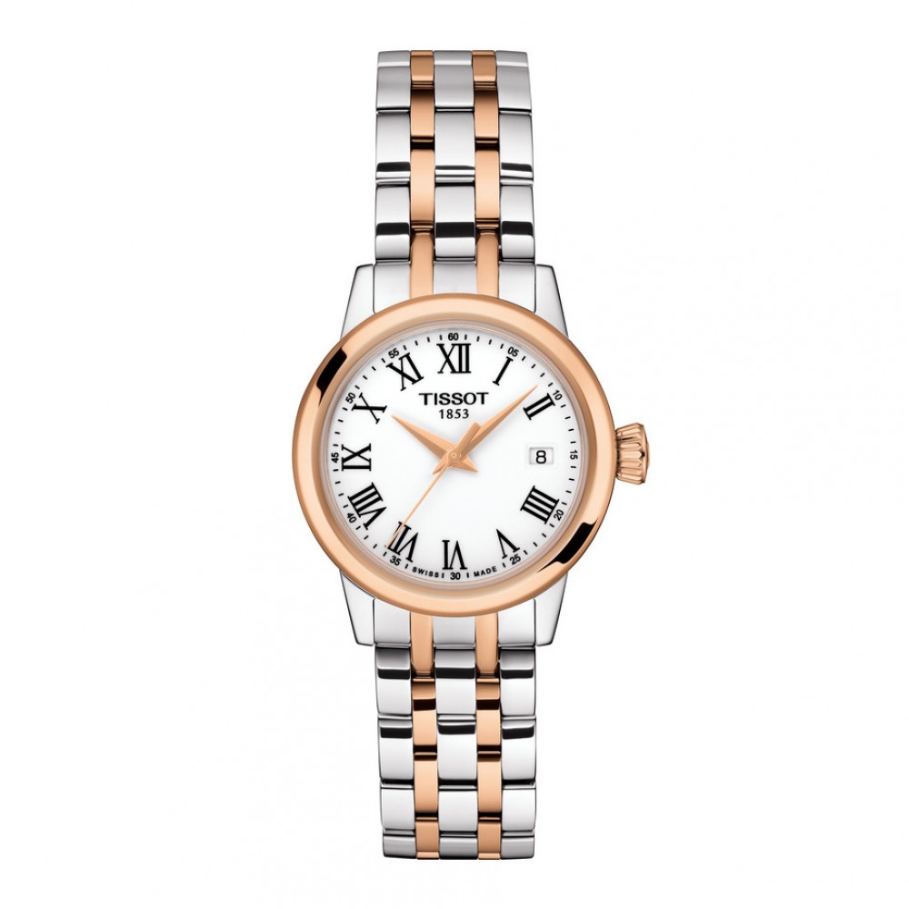 TISSOT Classic Dream T129.210.22.013.00 Ανοξείδωτο ατσάλι Διμεταλλικό Λατινική αρίθμηση Quartz