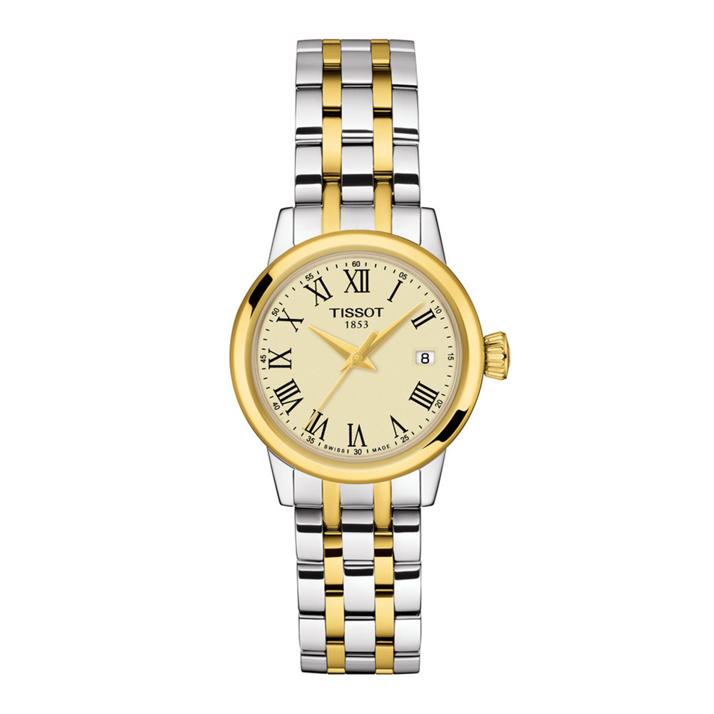 TISSOT Classic Dream Lady T129.210.22.263.00 Ανοξείδωτο ατσάλι Διμεταλλικό Λατινική αρίθμηση Quartz