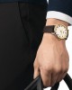 Tissot Classic Dream T129.410.26.263.00 Δερμάτινο καφέ λουρί Λατινική αρίθμηση Quartz Μπεζ χρώμα καντράν