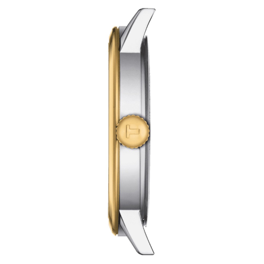 Tissot Classic Dream T129.410.26.263.00 Δερμάτινο καφέ λουρί Λατινική αρίθμηση Quartz Μπεζ χρώμα καντράν