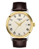 Tissot Classic Dream T129.410.26.263.00 Δερμάτινο καφέ λουρί Λατινική αρίθμηση Quartz Μπεζ χρώμα καντράν