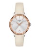 Tissot T-Lady T133.210.26.031.00 Quartz Ανοξείδωτο ατσάλι Ροζ δερμάτινο λουρί Καντράν από πλάκα λευκού φιλντίσι 