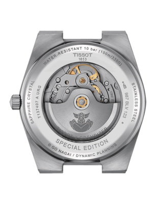 Tissot Prx UFO Robot Grendizer T137.407.11.041.02 Ανοξείδωτο ατσάλι Μπρασελέ Μπλε χρώμα καντράν