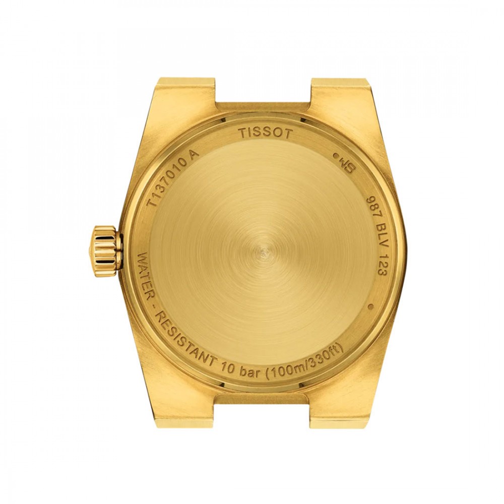 Tissot Prx T137.010.33.021.00 Quartz Επιχρυσωμένο ανοξείδωτο ατσάλι Μπρασελέ Σαμπανιζέ χρώμα καντράν
