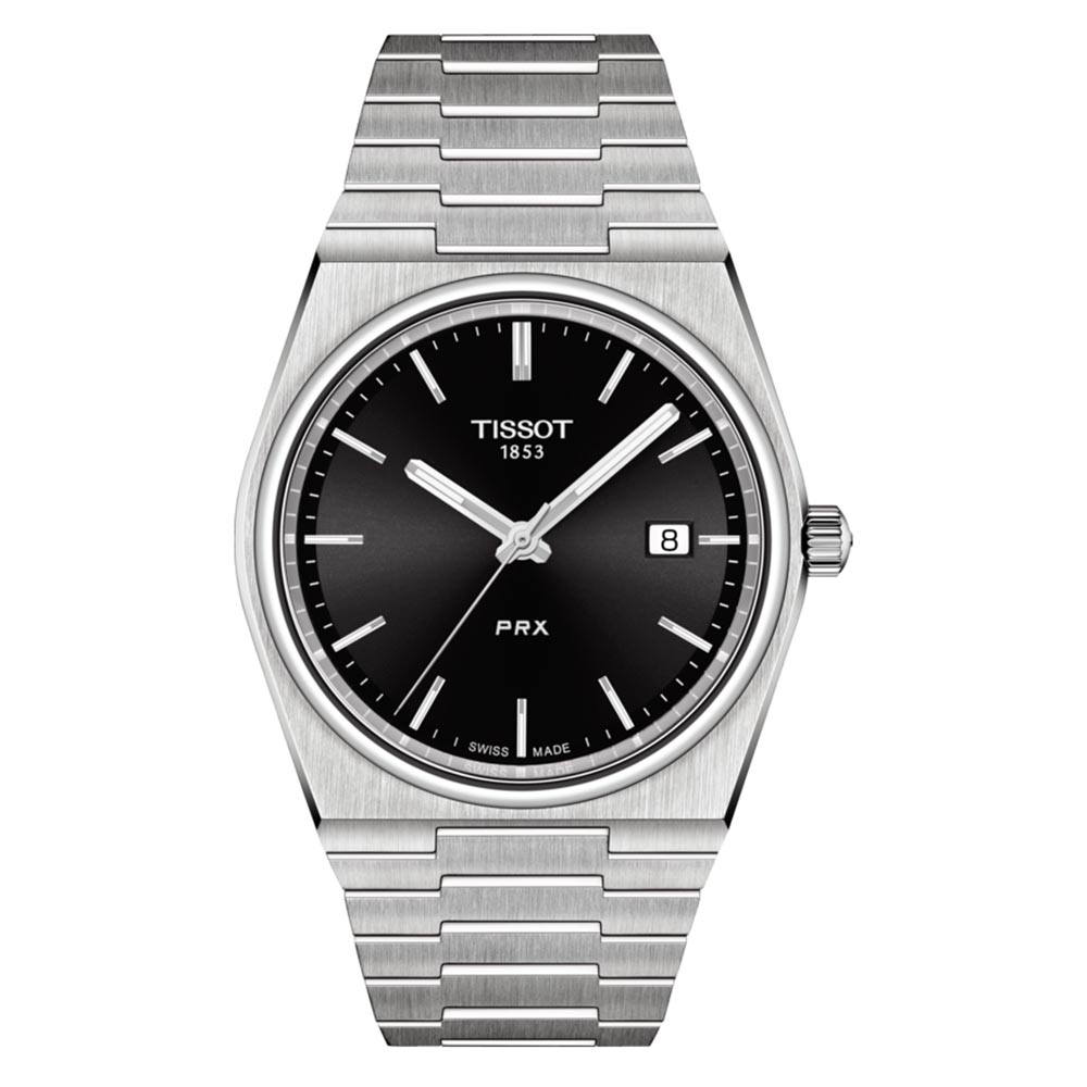 Tissot Prx T137.410.11.051.00 Quartz Ανοξείδωτο ατσάλι Μπρασελέ Μαύρο χρώμα καντράν