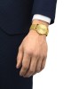Tissot Everytime Gent T143.410.33.021.00 Quartz Επιχρυσωμένο ανοξείδωτο ατσάλι Μπρασελέ millanese Σαμπανιζέ χρώμα καντράν