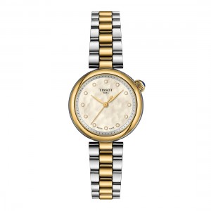 Tissot Desir T152.010.22.116.00 Quartz Ανοξείδωτο ατσάλι Διμεταλικό μπρασελέ Λευκό φίνλτισι χρώμα καντράν