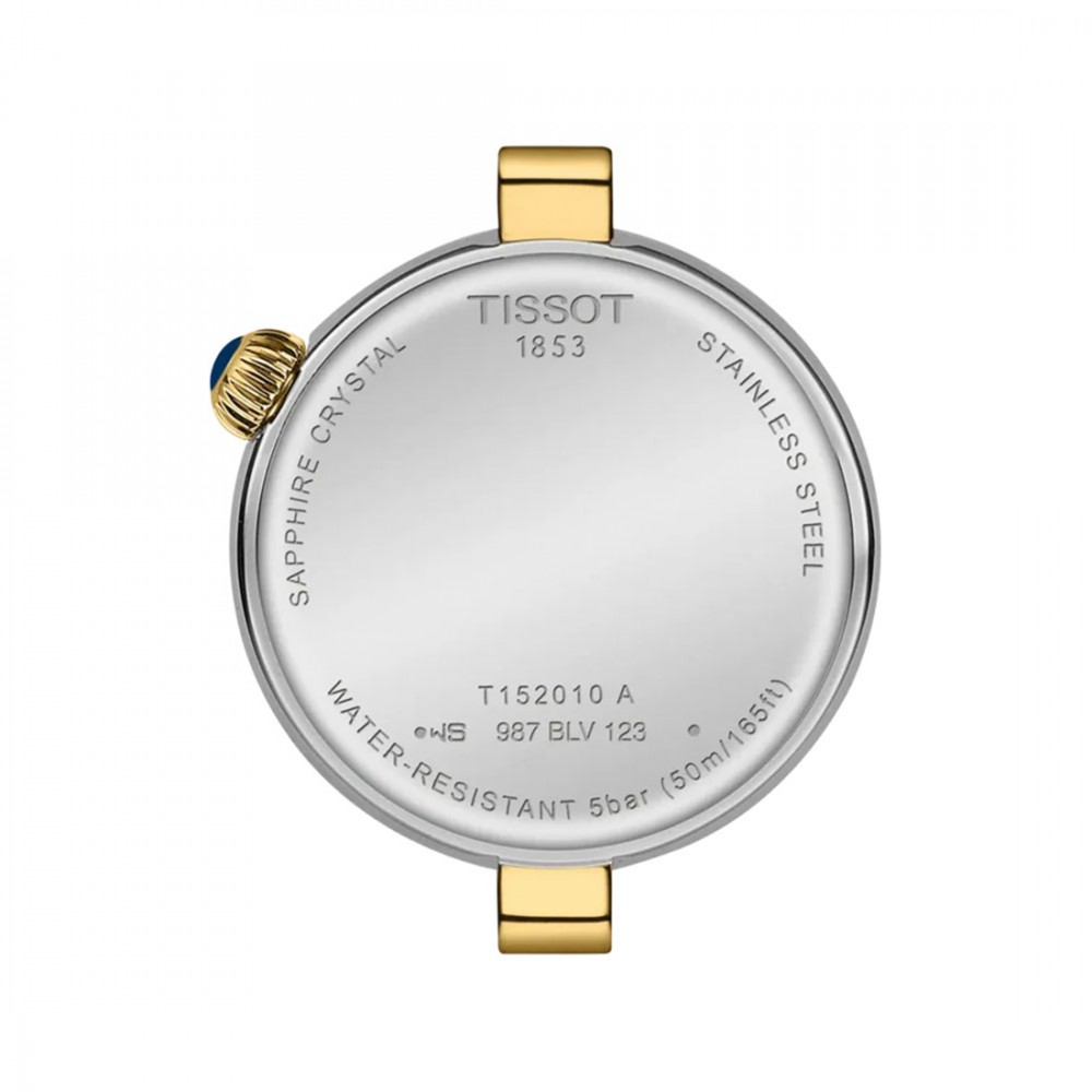 Tissot Desir T152.010.22.116.00 Quartz Ανοξείδωτο ατσάλι Διμεταλικό μπρασελέ Λευκό φίνλτισι χρώμα καντράν