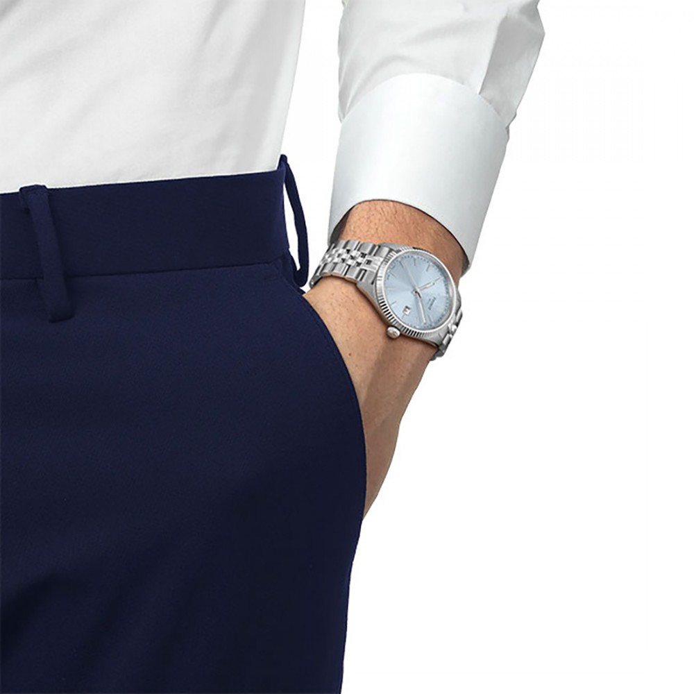 Tissot Ballade 40MM T156.410.11.351.00 Quartz Ανοξείδωτο ατσάλι Μπρασελέ Γαλάζιο χρώμα καντράν