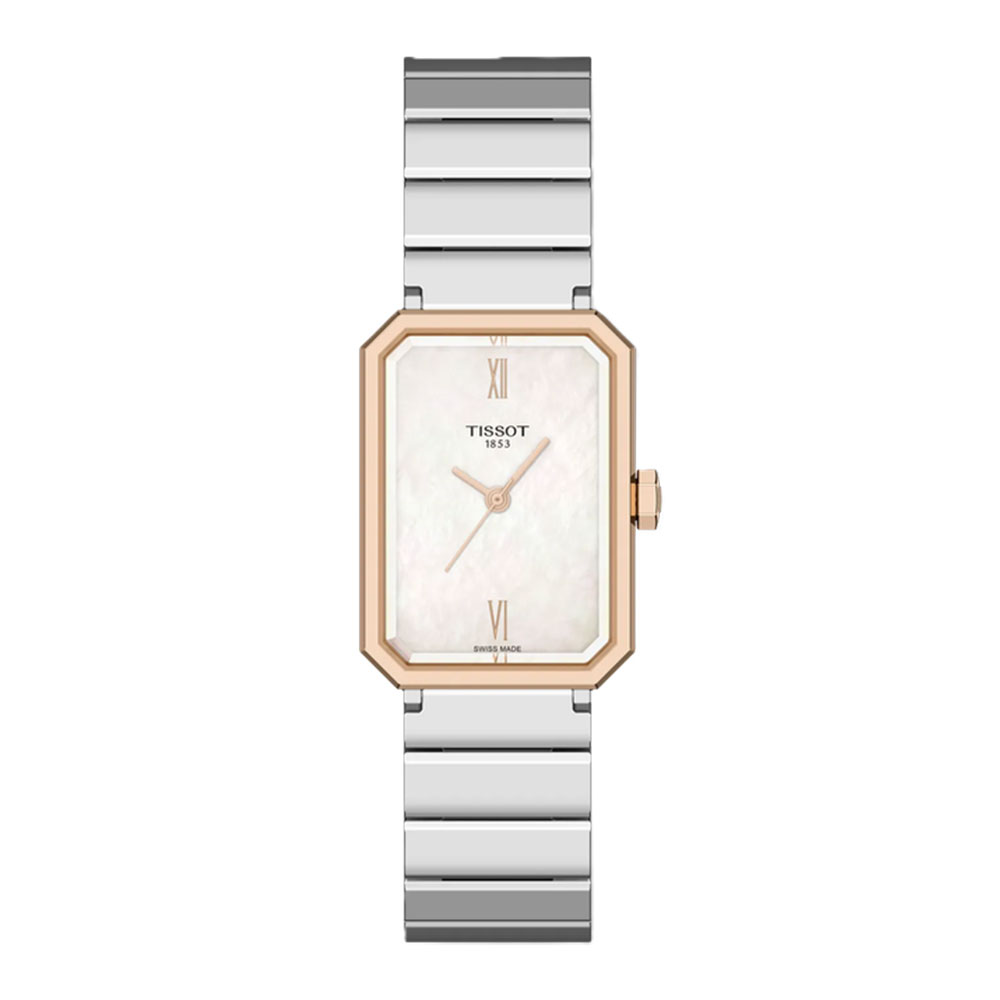 Tissot Srv 30MM T160.110.21.113.00 Quartz Ανοξείδωτο ατσάλι Μπρασελέ Λευκό φιλντίσι καντράν