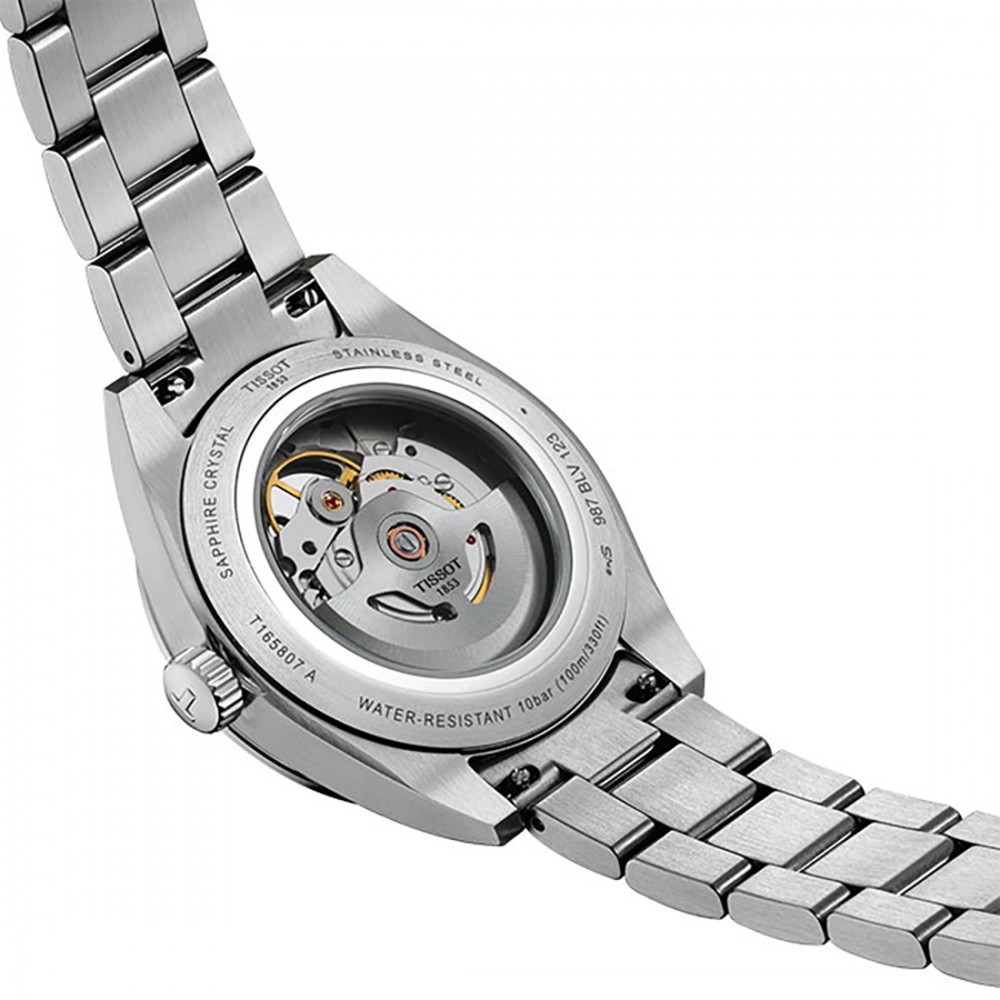 Tissot Gentleman T165.807.11.041.00 Ανοξείδωτο ατσάλι Μπρασελέ Μπλε χρώμα καντράν