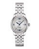 Tissot Le Locle Automatic Lady T006.207.11.036.01 Ανοξείδωτο ατσάλι Μπλε δερμάτινο λουρί Ασημί χρώμα καντράν Λατινική αρίθμηση Διαμάντια