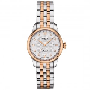 Tissot Le Locle 29MM T006.207.22.036.00 Αυτόματο Ανοξείδωτο ατσάλι Μπρασελέ Ασημί χρώμα καντράν Λατινική αρίθμηση Διαμάντια