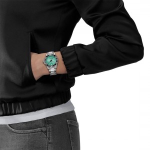 Tissot Seastar 1000 36mm T120.210.11.091.00 Quartz Ανοξείδωτο ατσάλι Μπρασελέ Τιρκουάζ χρώμα καντράν