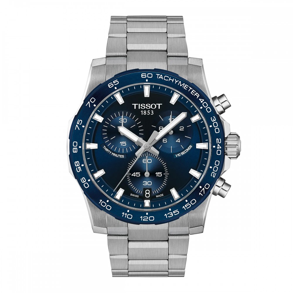 Tissot Supersport Chronograph T125.417.11.041.00 Quartz Ανοξείδωτο ατσάλι Μπρασελέ Μπλε χρώμα καντράν