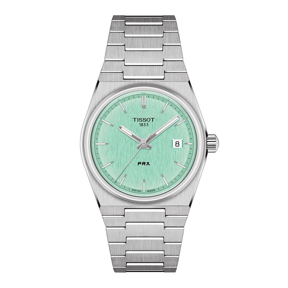 Tissot Prx T137.210.11.091.00 Quartz Ανοξείδωτο ατσάλι Μπρασελέ Πράσινο χρώμα καντράν