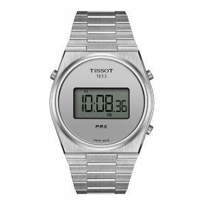 Tissot Prx Digital 35 MM T137.463.11.030.00 Quartz Stainless steel Bracelet Grey color dial